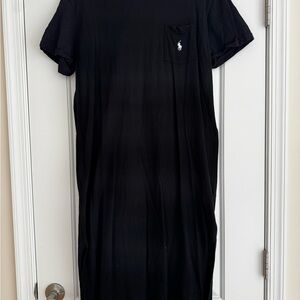 Polo by Ralph Lauren Black Crewneck Tee Dress